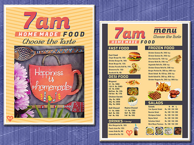 Indulge in the goodness of 7AM Homemade delights. branding brochure graphic design