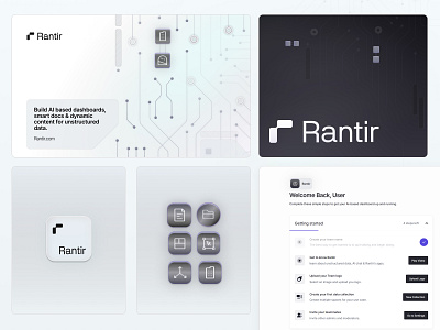 Rantir Branding and Next Steps brand branding dashboard design landing page logo webflow website