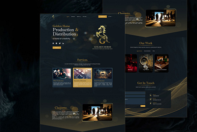 Golden Horse website branding elegant website design graphic design ui web design website