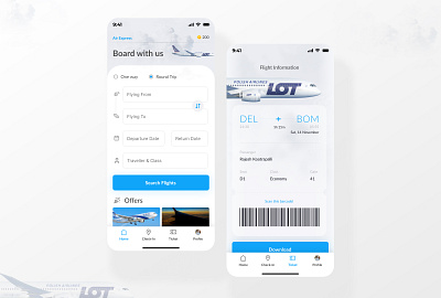 Flight Booking App UI Concept app dailyui figma flight flightbooking ios app ui uiux userexperience userinterface