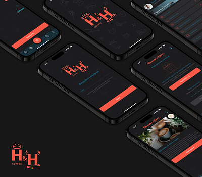 Mobile App - Coffee shop ui/ux design | 💛💙 app app coffee branding coffee coffee design coffee shop app design design. ecom figma logo mobile app mobile design ui