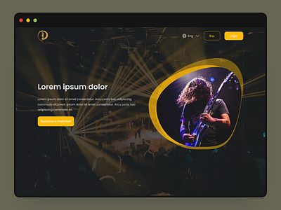 Concert Ticket Booking Website design graphic design typography ui ux