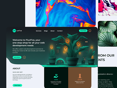 WEB DESIGN AGENCY WEBSITE - FLUXFIVE digital agency engineering portfolio ui ux xboring tech