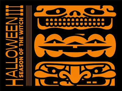 Season of the Witch design halloween halloween 3 illustration jackolantern lantern linework pumpkin skeleton skull typography witch