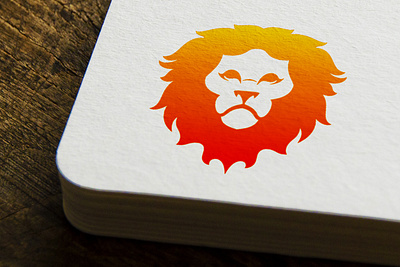 Lion Head Logo branding design graphic design illustration logo vector