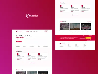 SEGADE - Seferihisar Journalists Association association figma figma design front end jo journalists seferihisar ui wordpress