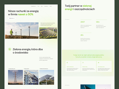 Electricity Solutions Website business electricity energy green photovoltaics sales solar solar panels solutions ui ux web webdesign website design windmills