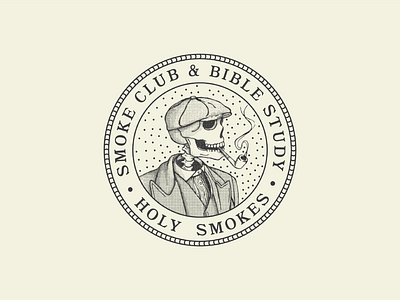 Holy Smokes badges coffee design graphic design illustration