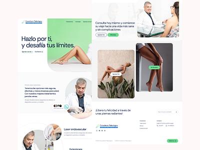 Veins app book appointment booking center clean flat health layout medical ui ux veins web