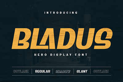 Bladus | Display Hero Font varsity