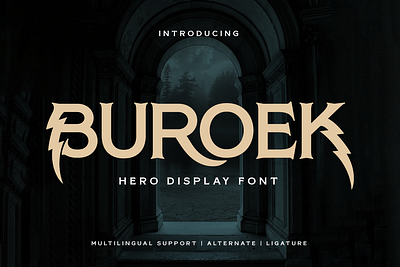 Buroek | Display Hero Font varsity