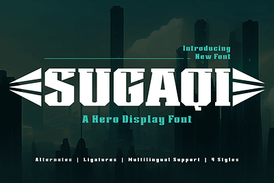 Sugaqi | Display Hero Font varsity