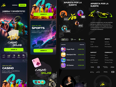 Casino online 777 app casino casino online clean dark design flat game game app layout mobile responsive slots ui ux web