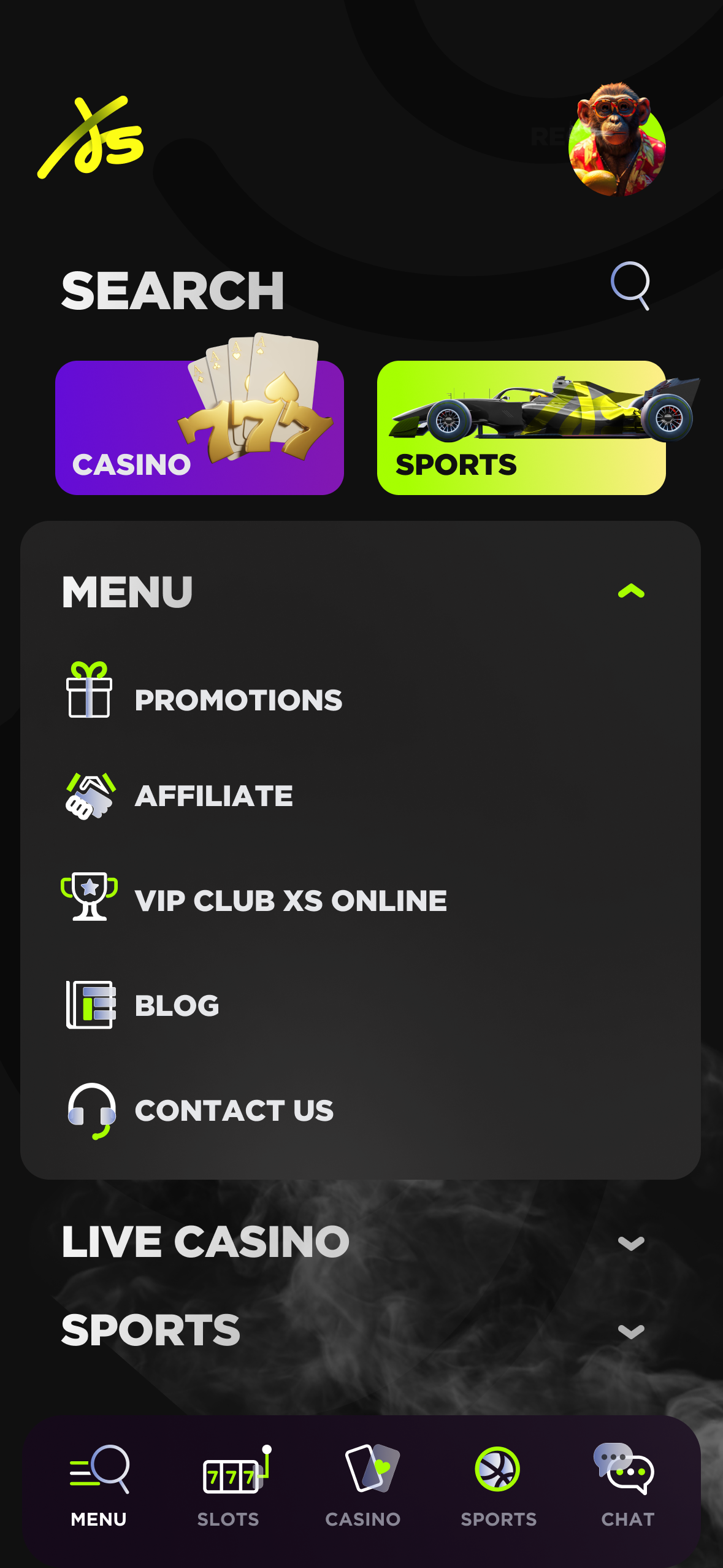 Casino online by Hey James! on Dribbble