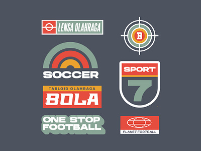 Football Badge Logo branding creative design flatdesign football graphic design illustration logo logotype retro retrologo soccer vector vintage