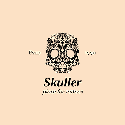 Tattos Logo cool logo modern simple skull tattoos