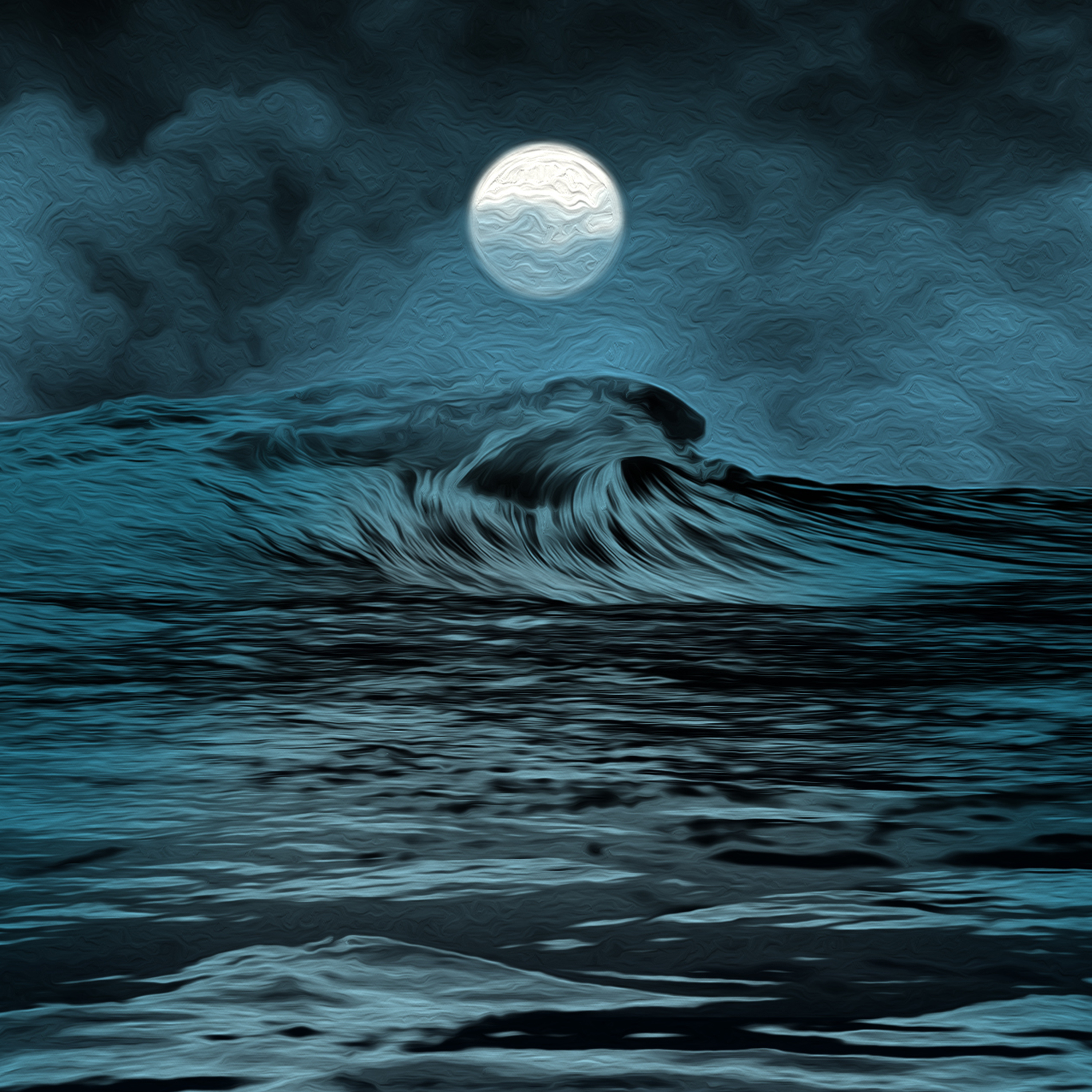 Album Cover Design / by Eldan Alomerovic album art album cover art artwork blue branding clouds cover art creative creative design creativity design design inspiration graphic design illustration life moon sea wave wild
