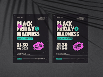 Elevate Your Black Friday Sale with Our Exclusive Canva Template black friday branding business promotion canva deal design discount event poster sale shopping template