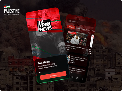 Redesign FOX News App design mobil design mobile ui ui user interface ux web design