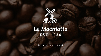 Coffee Website Concept branding brown coffee nextjs photoshop web design website