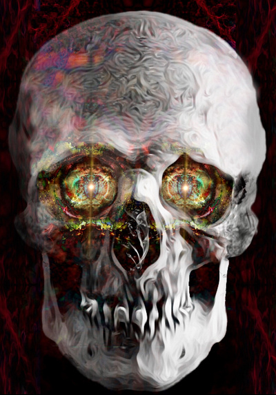 Skulltion Collection art digital art eyes gaze glare mysterious nft skull skulls stare window to the soul