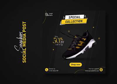 Social Media Post Design | Sneakers aesthetic creative designs graphic designer modern shoe design simple sneakers social media post design unique style