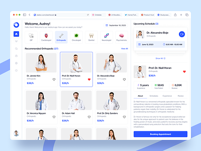 Booking Medical Apps Dashboard appointment booked booking bookingsystem consultations dated doctorappointments doctors healthcaredashboard healthtech insurance medical medicalbookingapp patient providers saas healthcare treatments virtualappointments