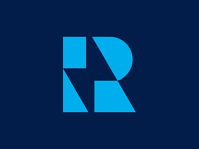 Rebolt bolt branding energy graphic design letter lightning logo r segment