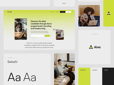 Aivo Brand Concept branding design graphic design logo ui web web design