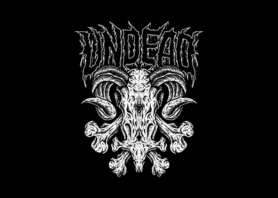 Undead band logo branding dark art dark font dark type death metal graphic design illustration logo logo brand metal band art metal band logo metalcore metalcore logo