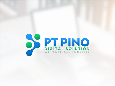 Logo Design PT PINO Digital Solution brand company design digital identity logo network technology visual