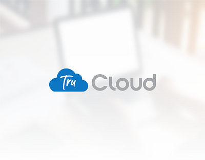 Logo Design Tru Cloud brand cloud company design digital identity logo network technology visual