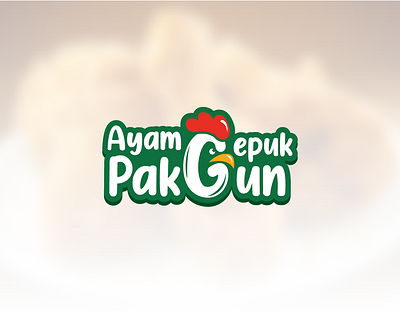 Logo Design Ayam Gepuk Pak Gun brand chicken design food identity logo restaurant visual