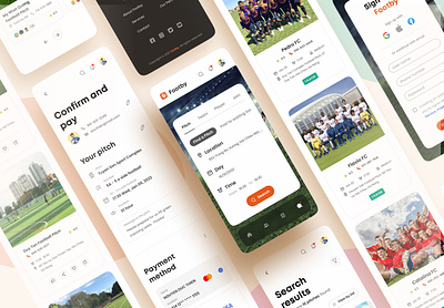 Footby mobile - a platform for football enthusiasts clean design ecommerce field football marketplace mobile pitches showcase sport ui ui design uiux user experiences web design