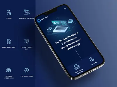 Edufied Website — Mobile blockchain credentials kervin tan landing page mobile mobile layout ui ui design