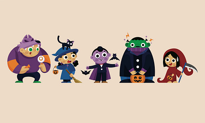 Halloween Characters character design game design graphic design vampire