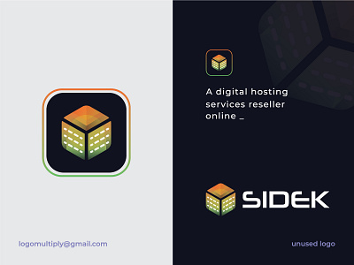 sidek data server logo design brand identity branding data hosting data server design icon logo design logodesign logos logotype nft technology web3