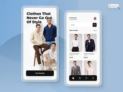 Clothing E-commerce App 3d animation art branding dashboard digitaldesign ecommerce flatdesign graphic design illustration innovationsync landing page logo mobile motion graphics nft product design shopify ui webdesign
