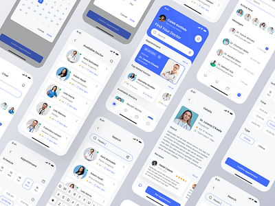 Doctor Appointment app appointment care design doctor doctor appointment doctor schedule dr exercise fitness health healthy hospital product design professional schedule ui ux