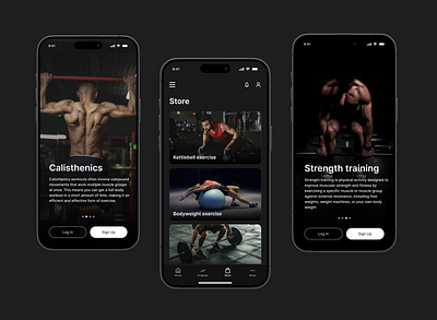 Fitness app design figma fitness mobile mobile design ui ux