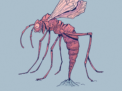 Inktober day 24: Shallow art cartoon character character design design drawing illustration inktober mosquito shallow