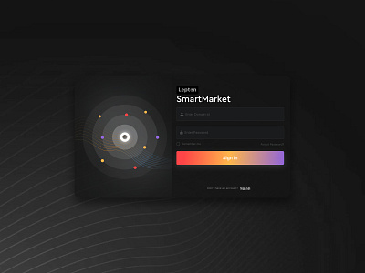 SmartMarket Login design figma graphic design illustration minimal ui