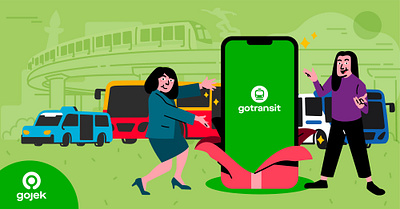 GoTransit on Gojek Redesign gojek gotransit mobile app redesign gojek transport ui ux