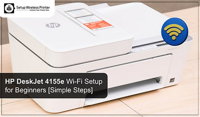 HP DeskJet 4155e Wi-Fi Setup for Beginners [Simple Steps] hp deskjet 4155e printer setup hp deskjet 4155e wi fi setup setup hp deskjet 4155e printer