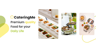 CateringMe - Online Order and Delivery Website branding ui