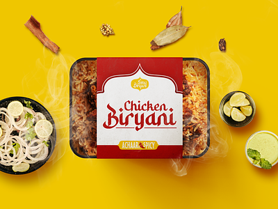 Siraj Biryani | Brand Identity Design asian food biryani branding food design graphic design identity design indian indian design indian restaurant restaurant restaurant branding visual identity