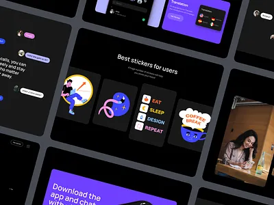 Tappa! - Website design for the messenger application clean corporate website illustration landing page landing page design minimal promo website ui ux web design webpage website website design