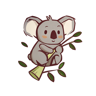 design illustration (cute/unique koala) graphic design illustration