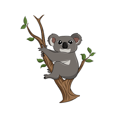 design illustration (cute/unique koala) graphic design illustration