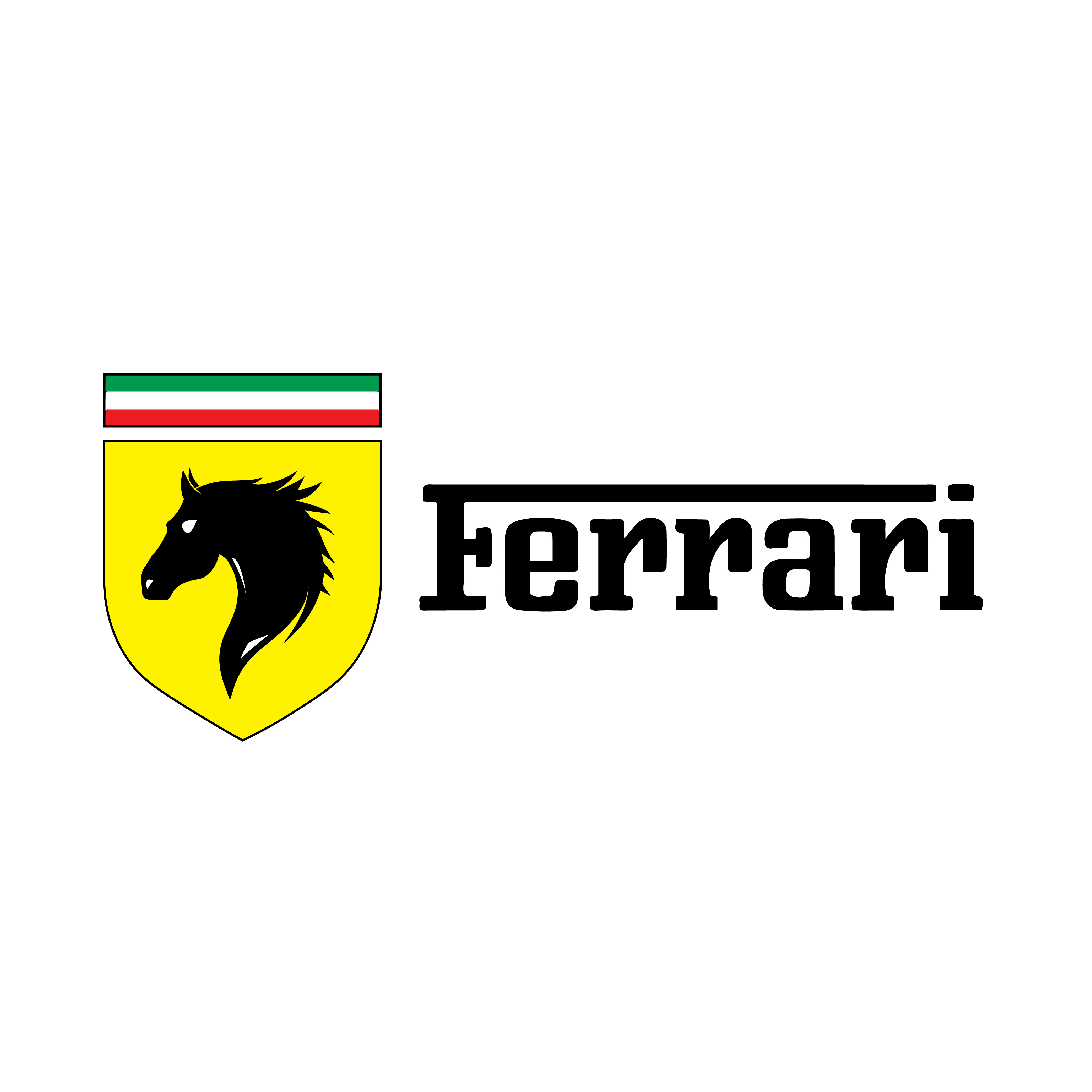 Ferrari Logo Brand Car Symbol Yellow Design Italian Automobile Vector  Illustration 20502570 Vector Art at Vecteezy